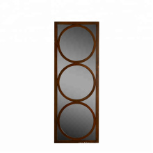 Mayco Dining Room Unique Rustic Industrial Tall Mirrored Circles Triple Leaner Contemporary Oversize Wall Mirror